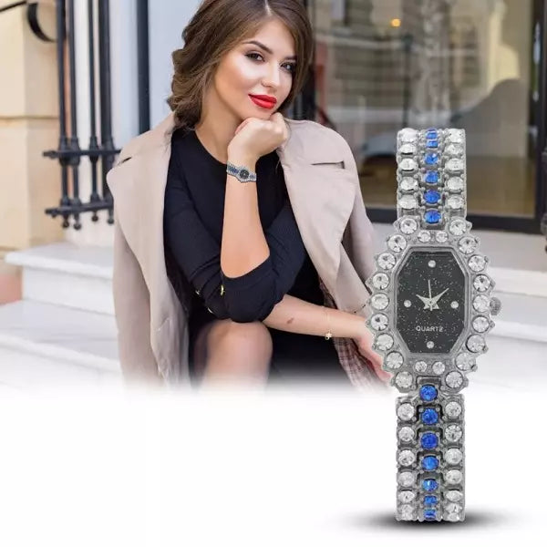 RELOJ EXCLUSIVO MUJER ROMBO 2X1