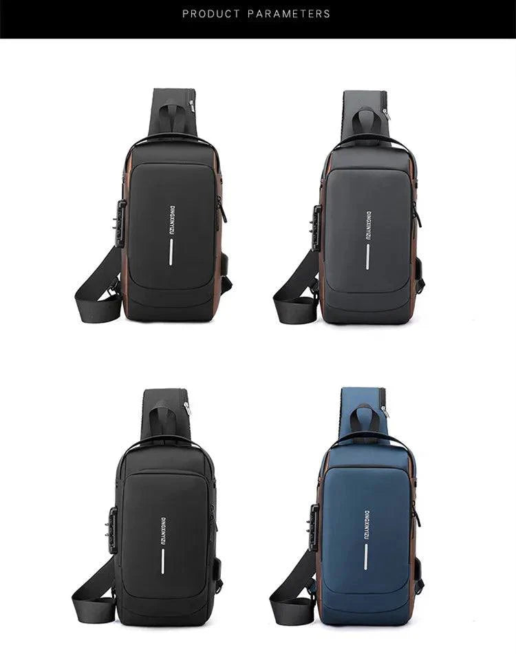 Bolsa de pecho impermeable para hombre