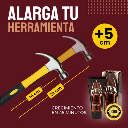 Python Gel™:Más volumen, más resistencia, más placer… ¡más de ti! 🐍🔥