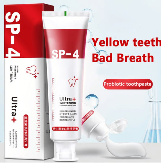 Pasta dental blanqueadora probiótica: elimina años de manchas