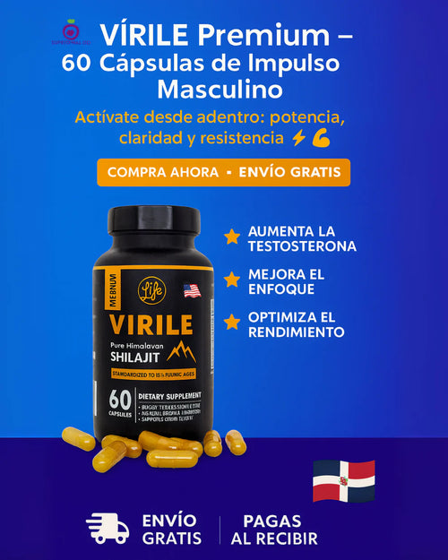 SHILAJIT Premium – 60 Cápsulas de Impulso Masculino | Actívate desde adentro: potencia, claridad y resistencia.