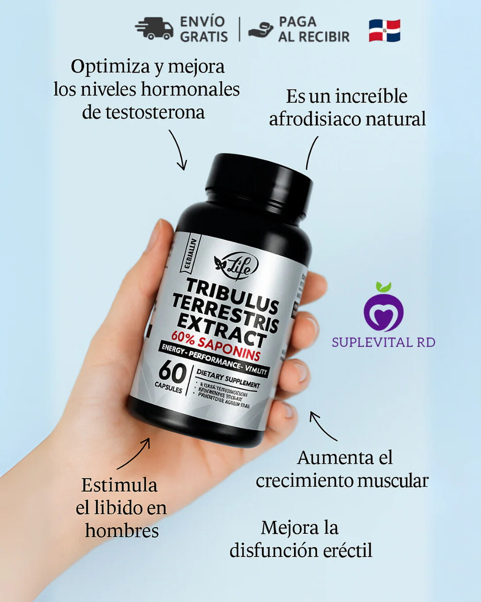 🔥Tribulus Terrestris Extract – El secreto natural para la vitalidad masculina