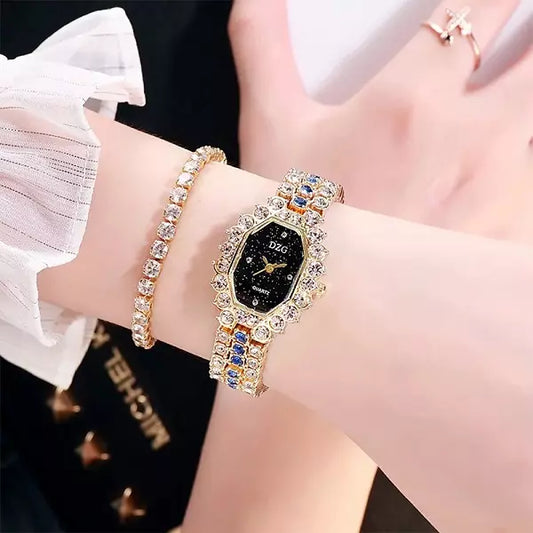 RELOJ EXCLUSIVO MUJER ROMBO 2X1