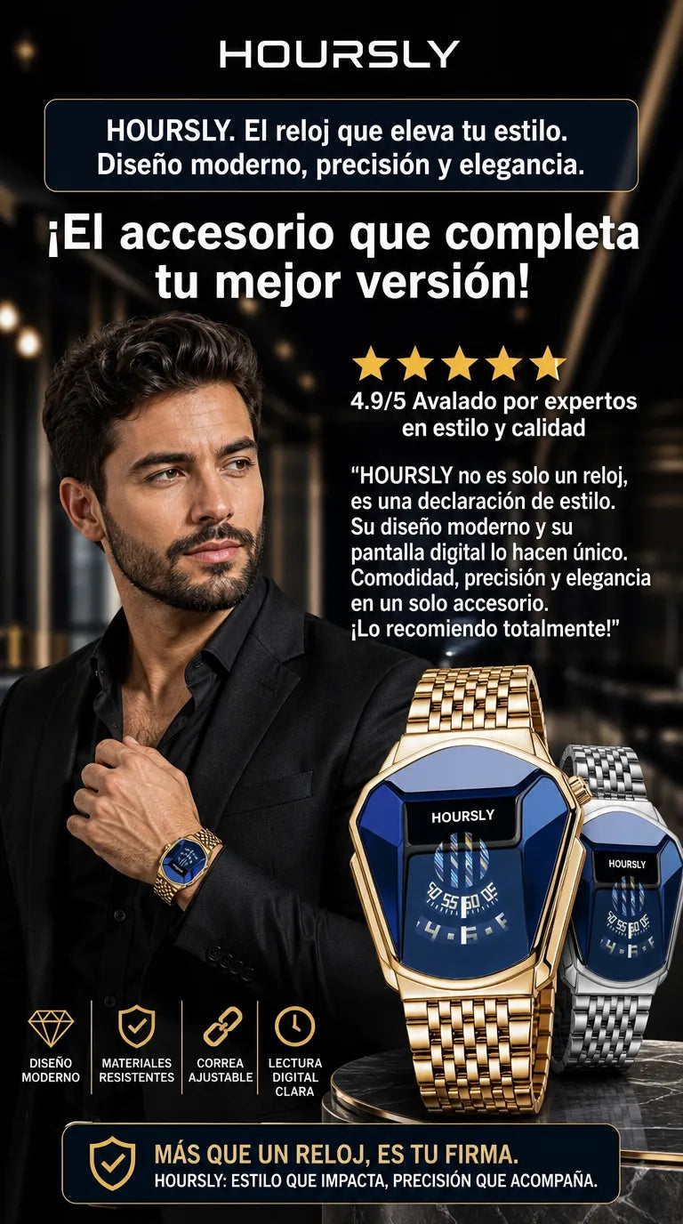 RELOJ TIPO DIAMANTE DE LUJO