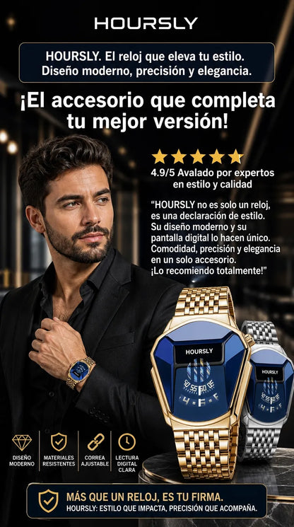 RELOJ TIPO DIAMANTE DE LUJO